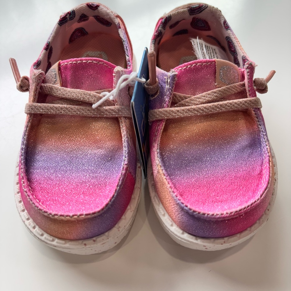 Hey Dude Shoes in Pink and Purple ombré